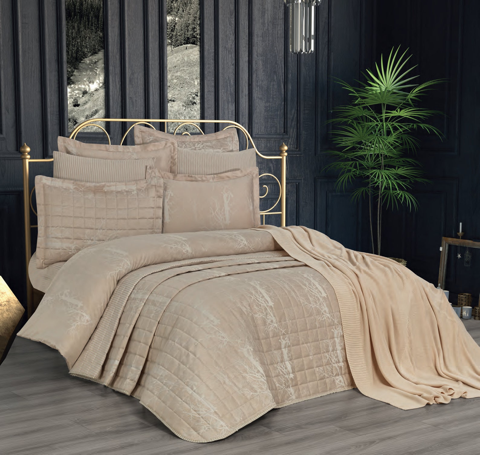 Bedding Set 100 Cotton&Sateen / 10 Pcs Bellucci Home Lidya Etsy