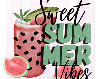 Sweet Summer Vibes Watermelon mason jar png, Summer Time, PNG for sublimation, Sticker, waterslide,