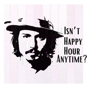 Is Happy Hour niet altijd? png , Johnny Depp, Justice voor Johnny Depp, Digital Download, Cricut PNG, Gratis Johnny, Sublimation Design, Digital