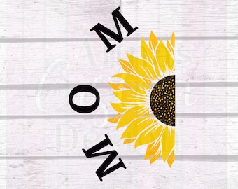 Mom Sunflower PNG, Mom Sublimation Design, Sunflower mom Png, Happy Mothers Day png  Design, Digital Png File, Instant Download