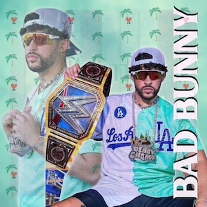 Bad Bunny PNG, Tumbler Wrap, Benito, El Conejo Malo Tumbler Design, Dodgers png. Sublimering Digital nedladdning, Un Verano sin Ti, digital fil