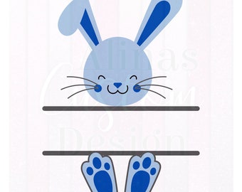 Bunny PNG, Lapin mignon, Oeuf de Pâques, Joyeuses Pâques, Pâques, Sublimation PNG, Bunny Split Png, Visage de lapin, Téléchargement numérique, cricut