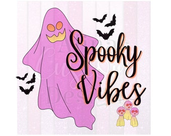 Spooky Vibes png, Halloween png, Halloween Shirt gift, Spooky png, Halloween sublimation, Boho Halloween , Ghostpng, retro