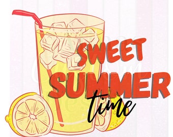 Sweet Summer Time Lemonade mason jar png, Summer Time, PNG for sublimation, Sticker, waterslide,