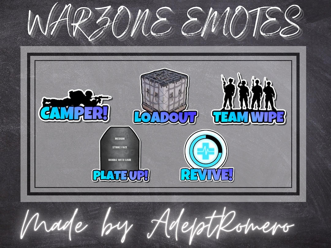 Warzone Emotes 112, 56, 28 Digital Download Etsy