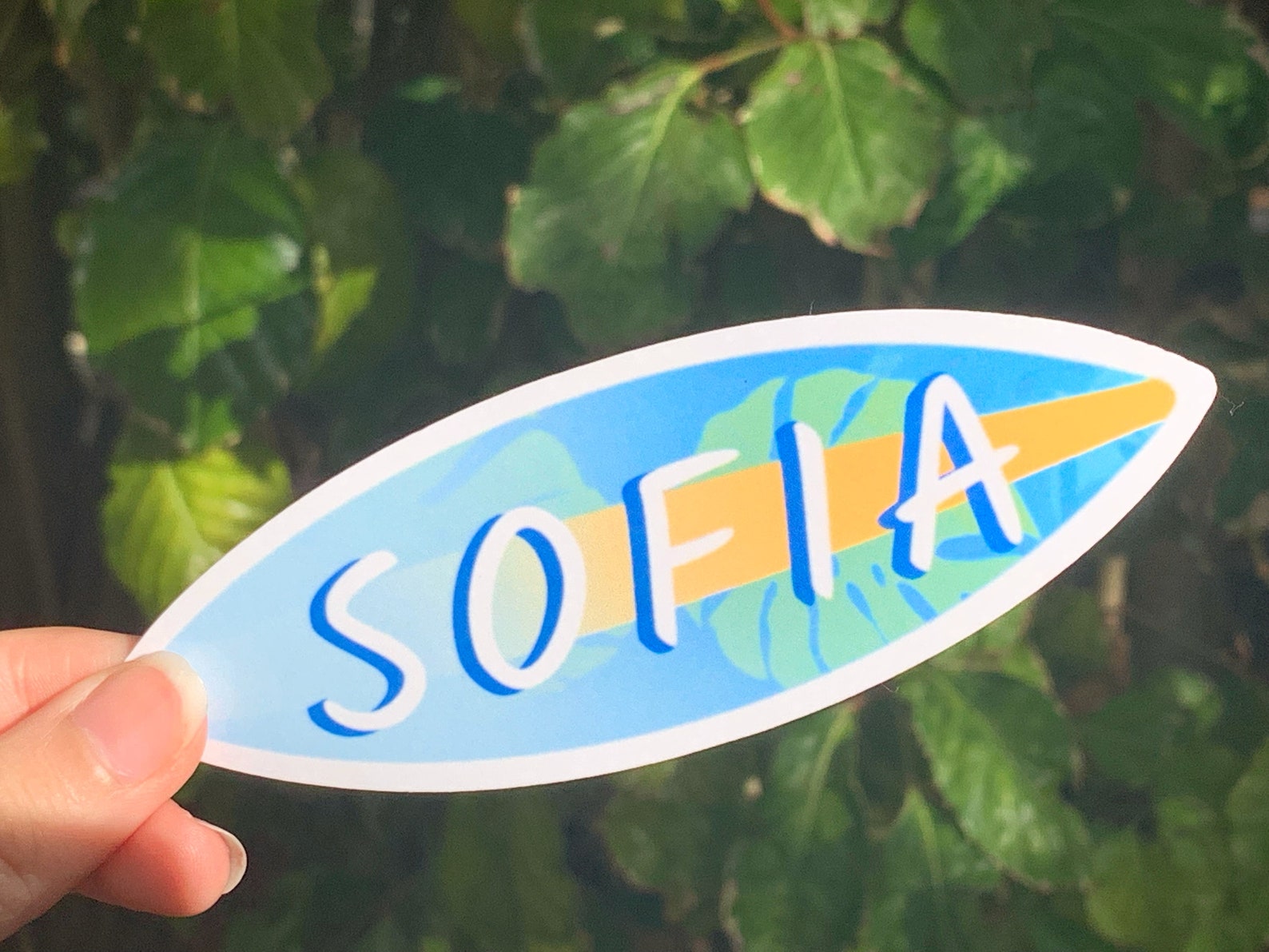 Custom Name Surfboard Stickers Etsy UK