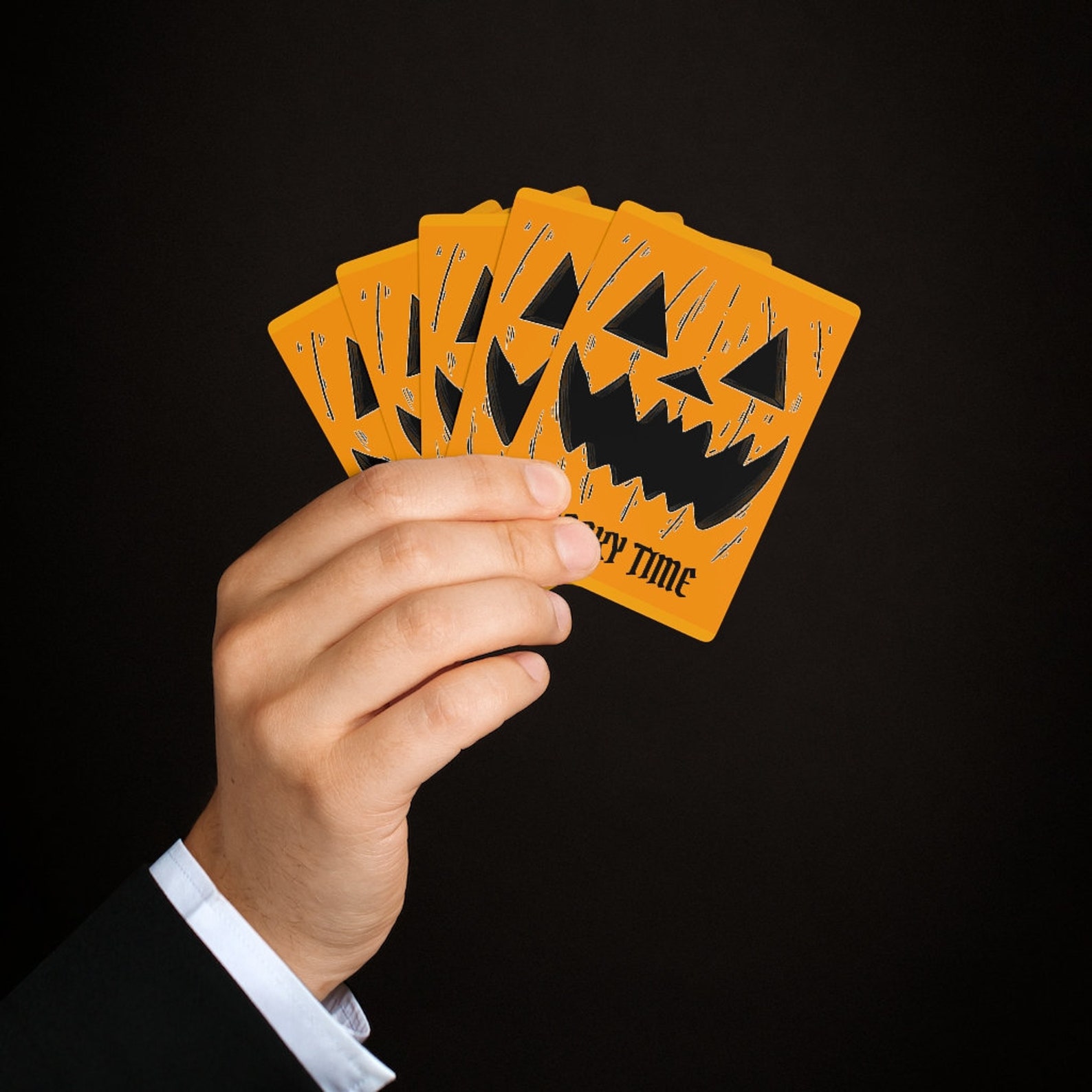 SPOOKY TIME Halloween Playing Cards Etsy UK