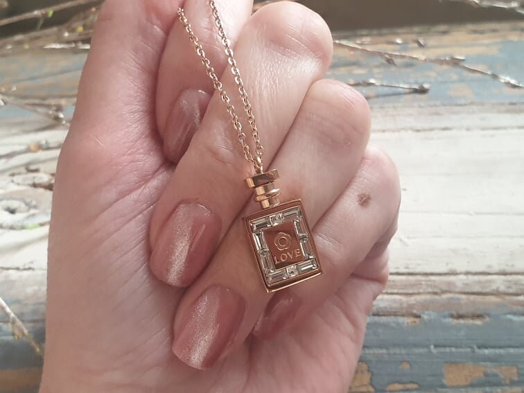 Gold Perfume Bottle Charm