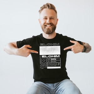 Elohim Tee - Unisex Jersey Short Sleeve, Graphic T-Shirt, Religious Shirt, Spiritual Top, Christian Clothing