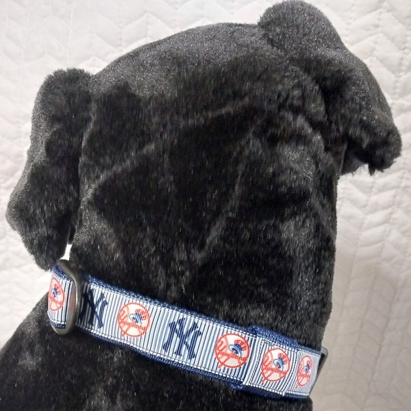 Baseball Fans - Design inspired by NY Yankees Pet Collars, Harnesses, and Leashes - Made in USA,