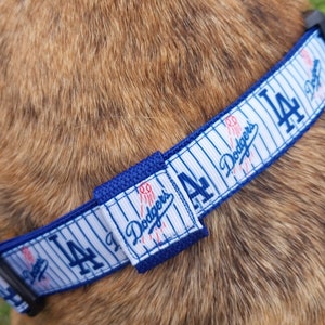 Baseball Fans - Design inspired by the LA Dodgers Pet Collars, Harnesses, and Leashes - Made in USA,