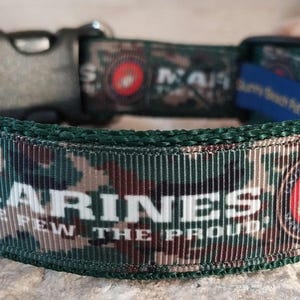 United State Marine Corps Design Pet Collars, Harnesses, lanyards and Leashes - Made in USA