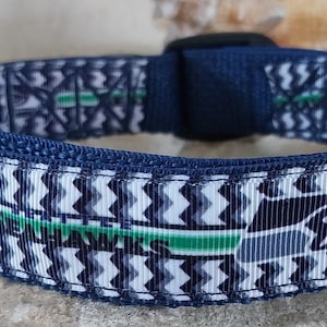 Football Fans! - Design inspired by Seattle Pet Collars, Harnesses, Lanyards & Leashes - Made in USA,