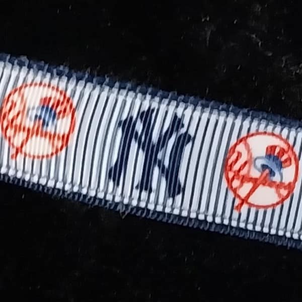Baseball Fans - Design inspired by NY Yankees Pet Collars, Harnesses, and Leashes - Made in USA,