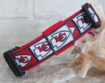 Kansas City Dog Collar – Football Fan Pet Collar, USA Made