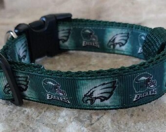 Collar para mascota de fanático del fútbol de Filadelfia, fabricado en EE. UU., 19 mm de ancho
