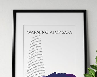 Warning Atop Safa