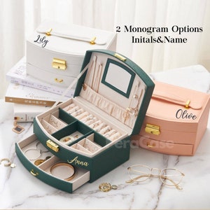 Personalized Engraved Name Jewelry Box, Personalized Gifts