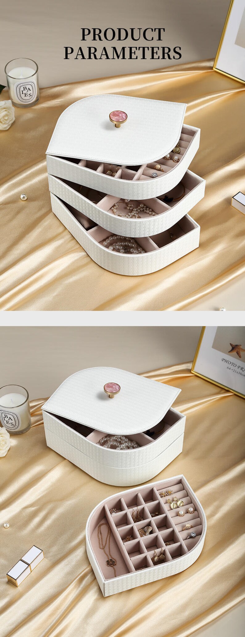 Personalized Jewelry Trays Organizer Leather Jewelry Storage Etsy