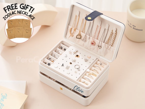 Jewelry Organizer Storage Case, Travel Jewelry Box for Women, Personalized  Jewelry Box, Gift for Her, Jewellery Box, Jewelry Display Stand 
