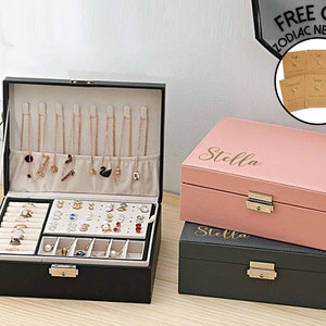 Jewellery Boxes 2 Layer Jewellery Box Leather Jewellery Boxes For Women  Girls Teens Jewelry Organizer Box Jewelry Storage Box With Lock