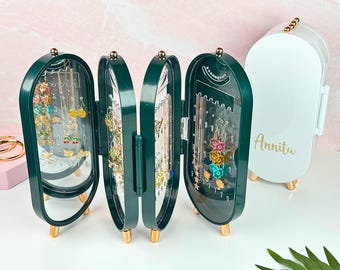 Foldable Jewelry Organizer, Earring Organizer, Jewelry Organizer Box, Necklace Earring Holder, Organizer for Earrings