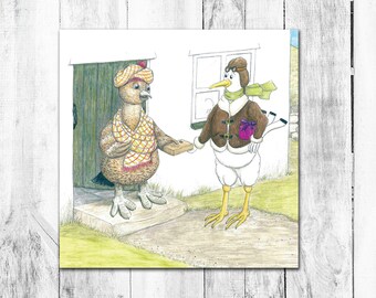 Captain Seagull and Mrs MacTavish in Scotland