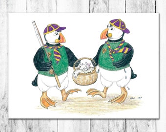 Pipkin and Tarquin with their catch