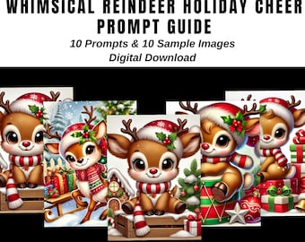 クリスマスのトナカイをテーマにしたアート作品のアイデア集 | AIアートインスピレーション（PDF）