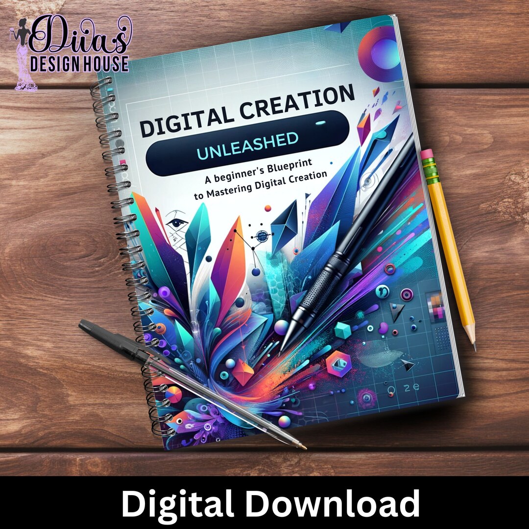 Unlock Creativity: Comprehensive Guide for Beginners Ebook for Creators Personal Use Ebook SVG 