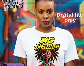 Juneteenth Afro Woman PNG Bundle – Melanin Pride Designs (Digital Download)