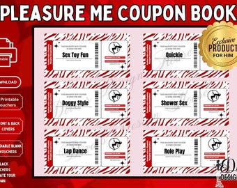 Freches Couponbuch für Paare | Pleasure Me zum Ausdrucken (PDF)