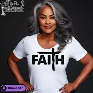 Religious shirt design in bold text – includes two PNG files with transparent backgrounds