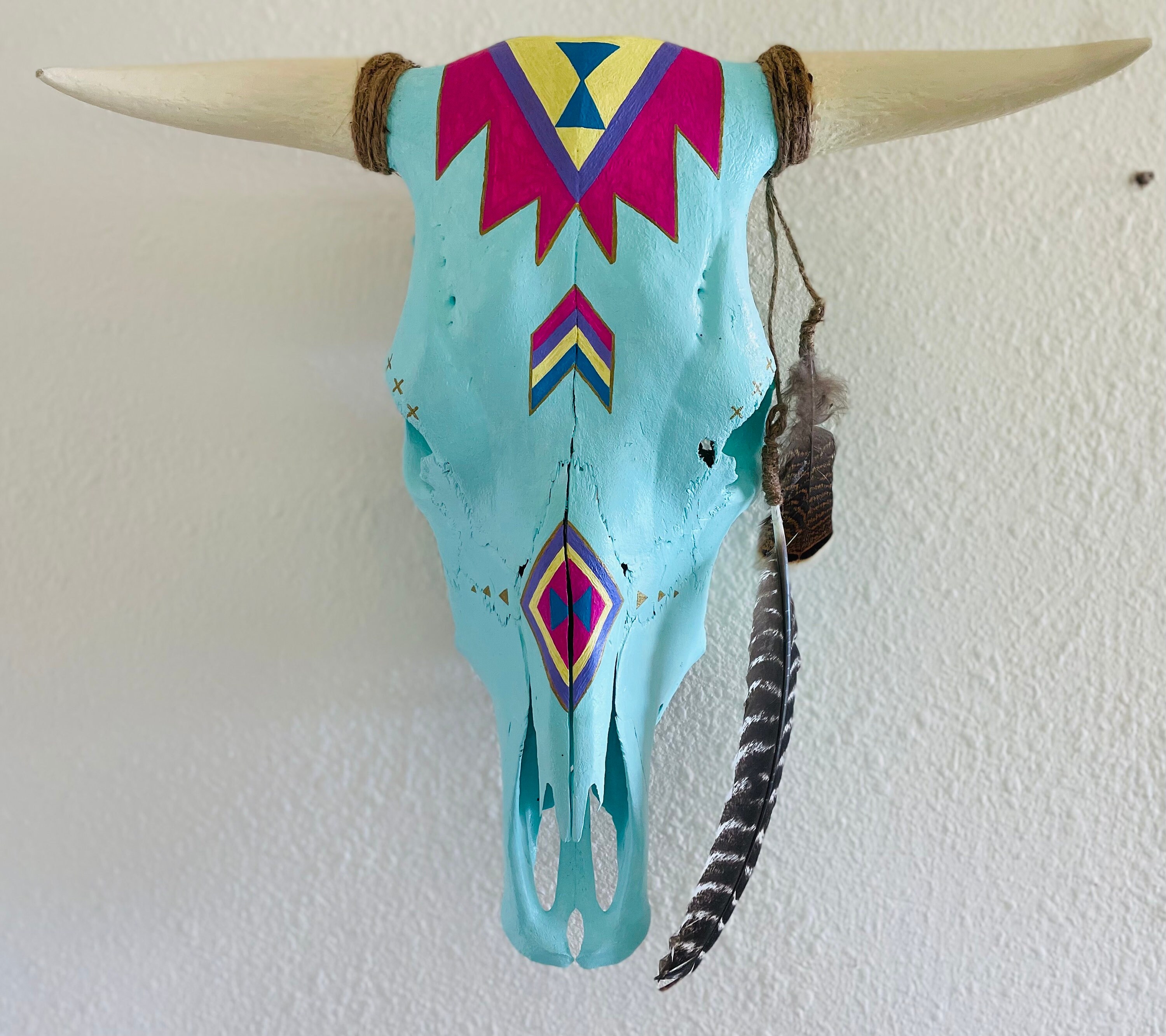 Painted Cow Skull Ideasnull