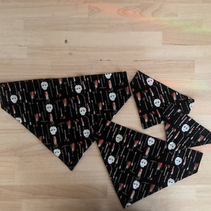 Friday the 13th pet bandannas