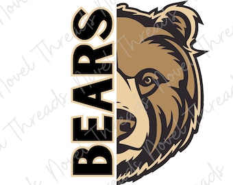 Beermascotte gesplitst ontwerp png en jpg | Sublimatie schoolgeest | Clipart mascotte Team Pride | Direct downloaden