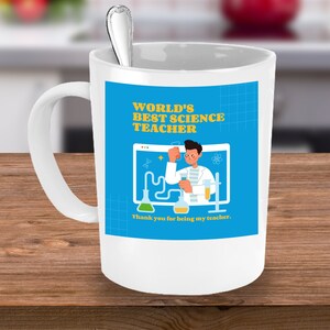 World&#39;s Best Science Teacher Mug, Science Teacher Coffee Mug, Funny Science Teacher Gift, Mug for Science Teacher, Gift for Science Teacher