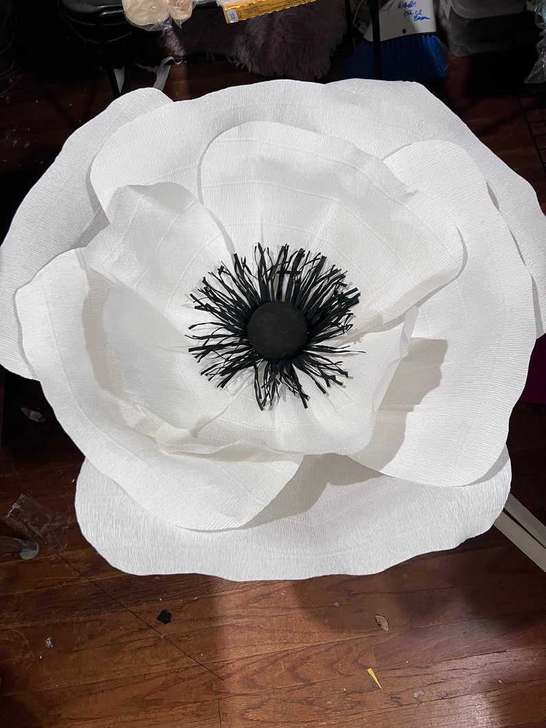 Giant Crepe Paper Poppy Flower Photo Backdrops Weddings Etsy