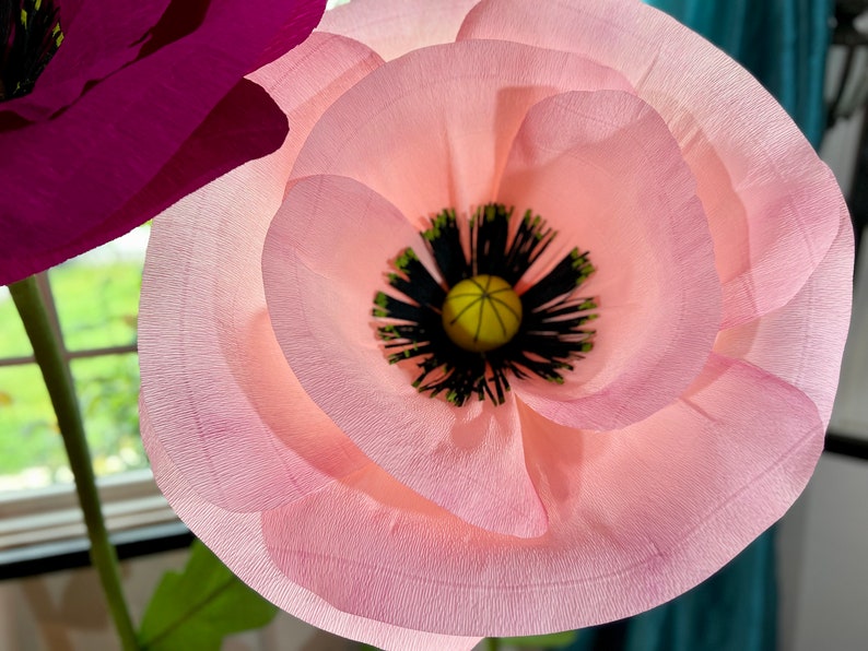 Giant Crepe Paper Poppy Flower Photo Backdrops Weddings Etsy