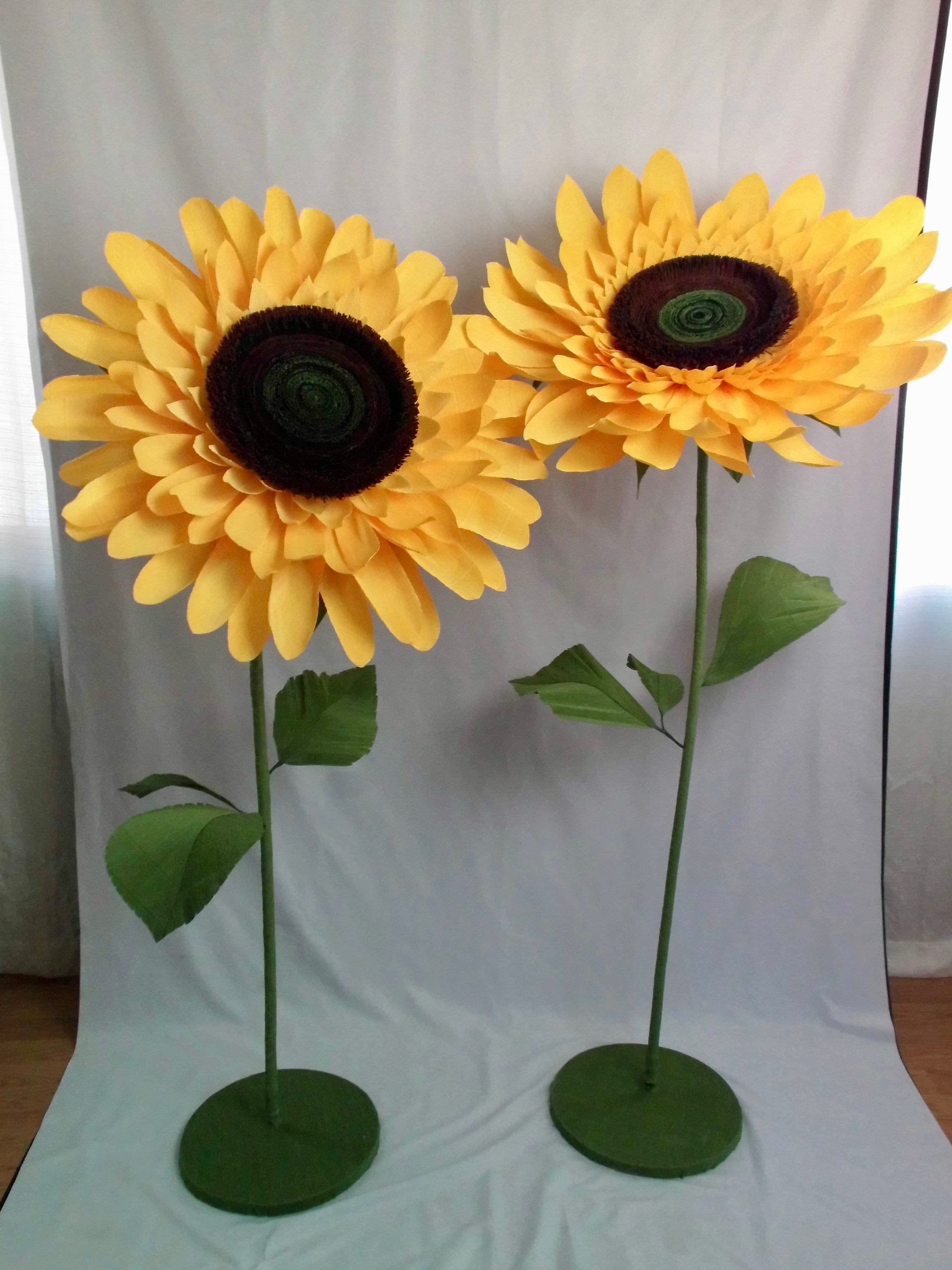 Large Tissue Paper Yellow Sunflower, Beautiful for Sunflower Themed Events  