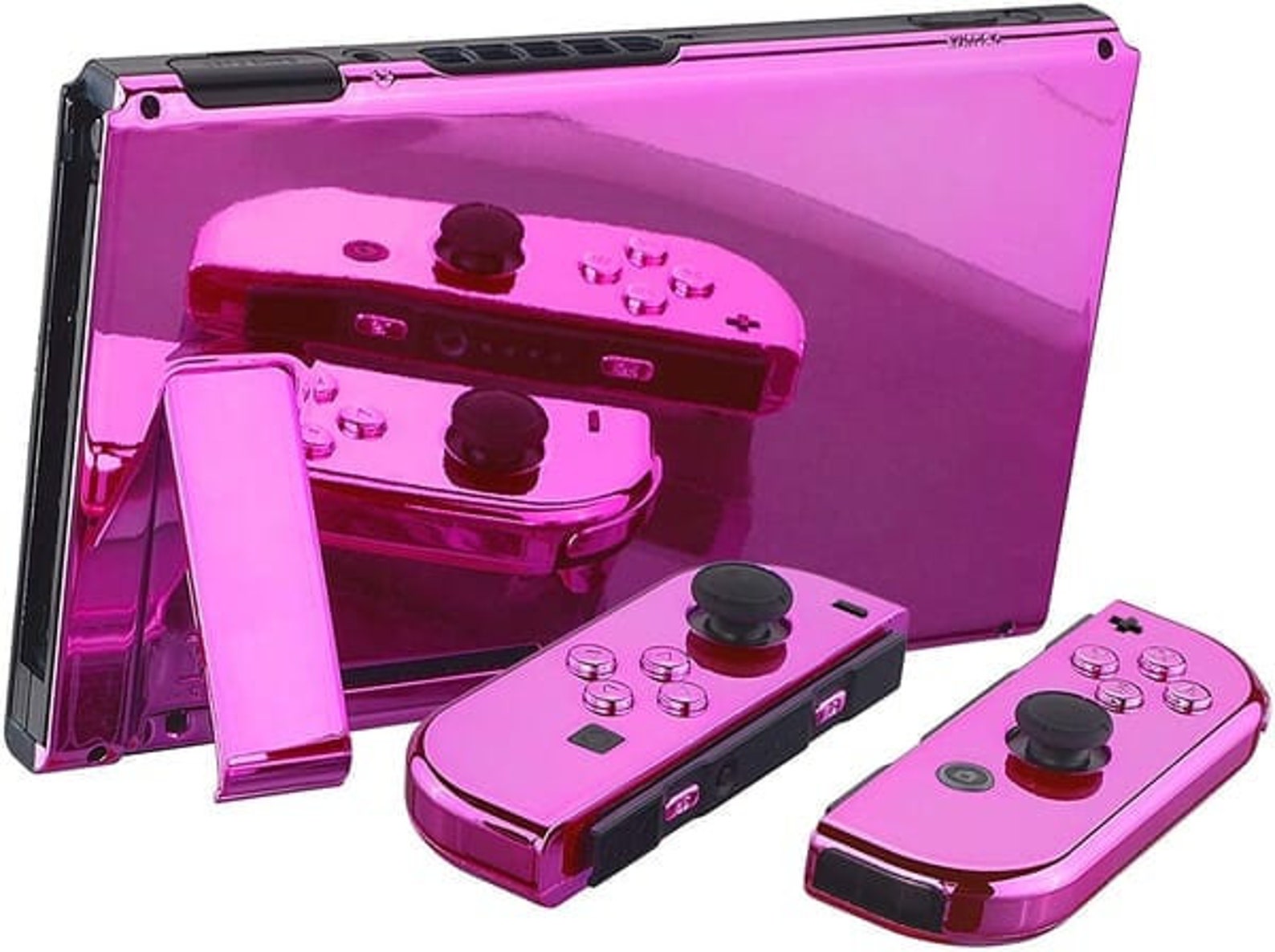 Pink Chrome Special Edition Custom Nintendo Switch Console Etsy