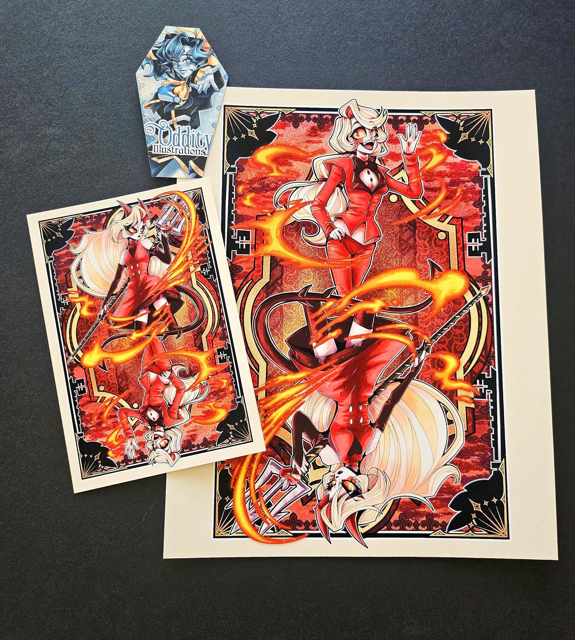 Lucifer hazbin hotel poster - Etsy 日本