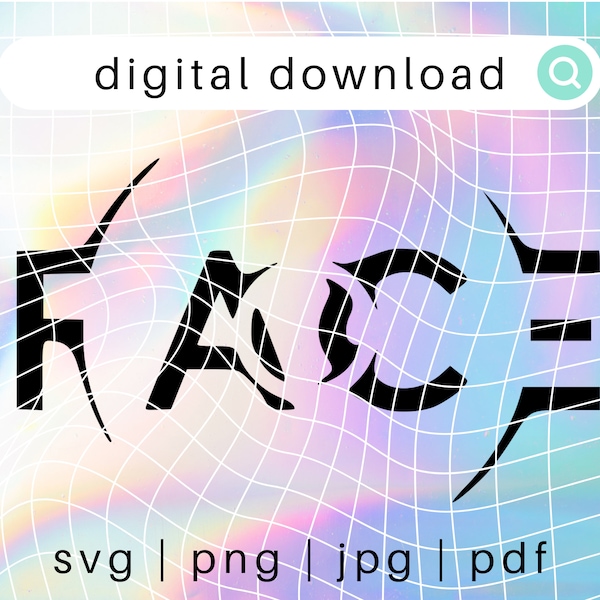 bts Jimin FACE logo cover art digital download, svg png jpg pdf bundle, compatible with cricuit, glowforge, & silhouette