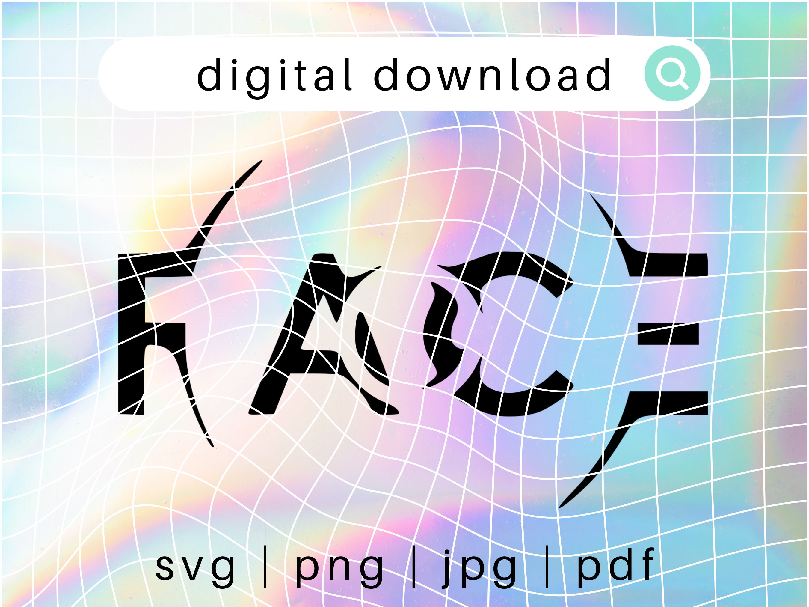 Bts Jimin FACE Logo Cover Art Digital Download, Svg Png Jpg