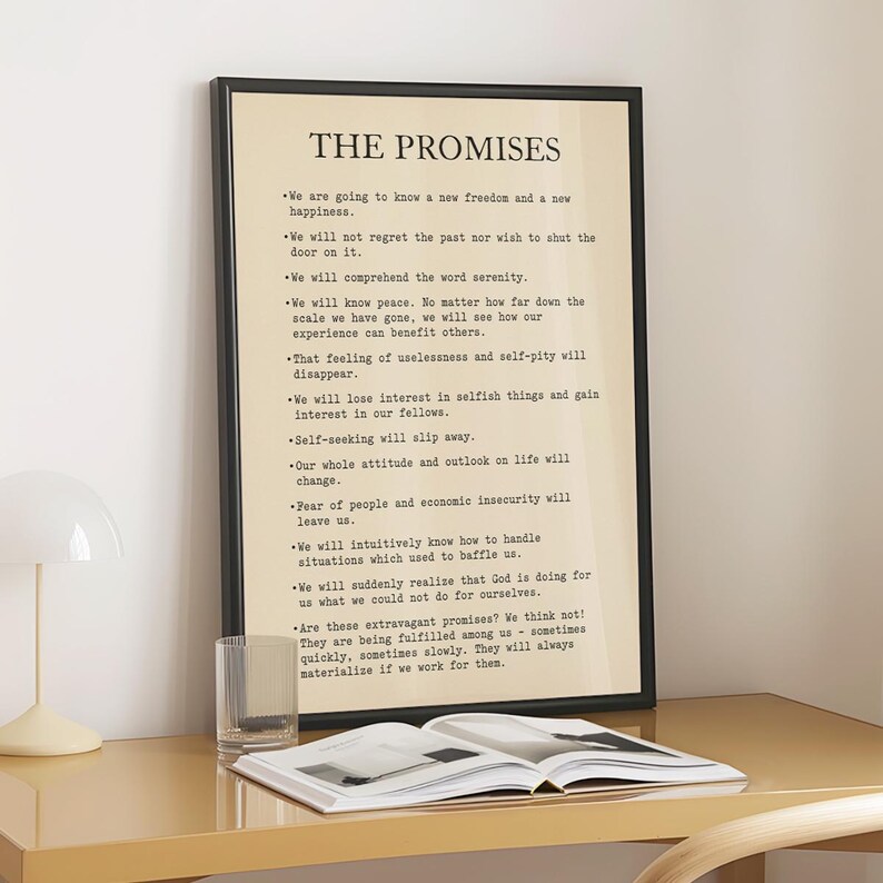 The Promises of AA - Freedom and Happiness Printable, Digital Download ...