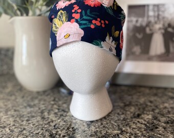 Floral Scrub Cap