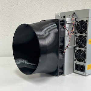 8 インチ Antminer S19 S21 シュラウド - 8 インチ (20 cm) までの 2 x 12 cm ファン - デュアル ファン ASIC Miner