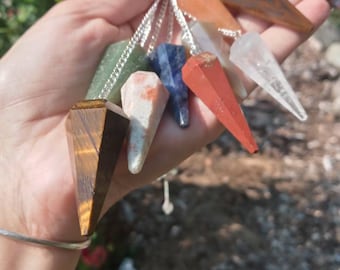 PENDULUMS, Crystal Pendulums, Stone Pendulum