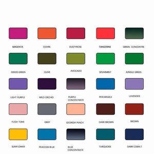 25 Colour Hand Poke Tattoo Ink Vegan 2ml-30ml - Stick