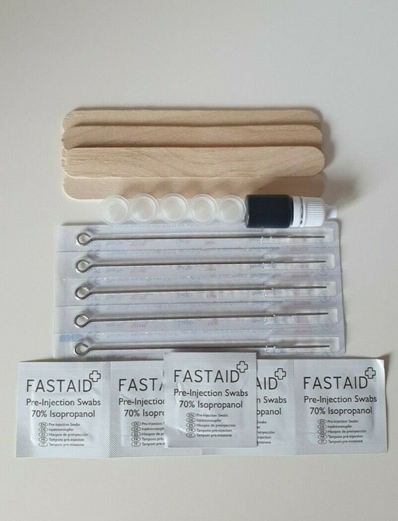 Vegan Colour Hand Poke Tattoo Kit - 2ml-5ml - Stick and Poke